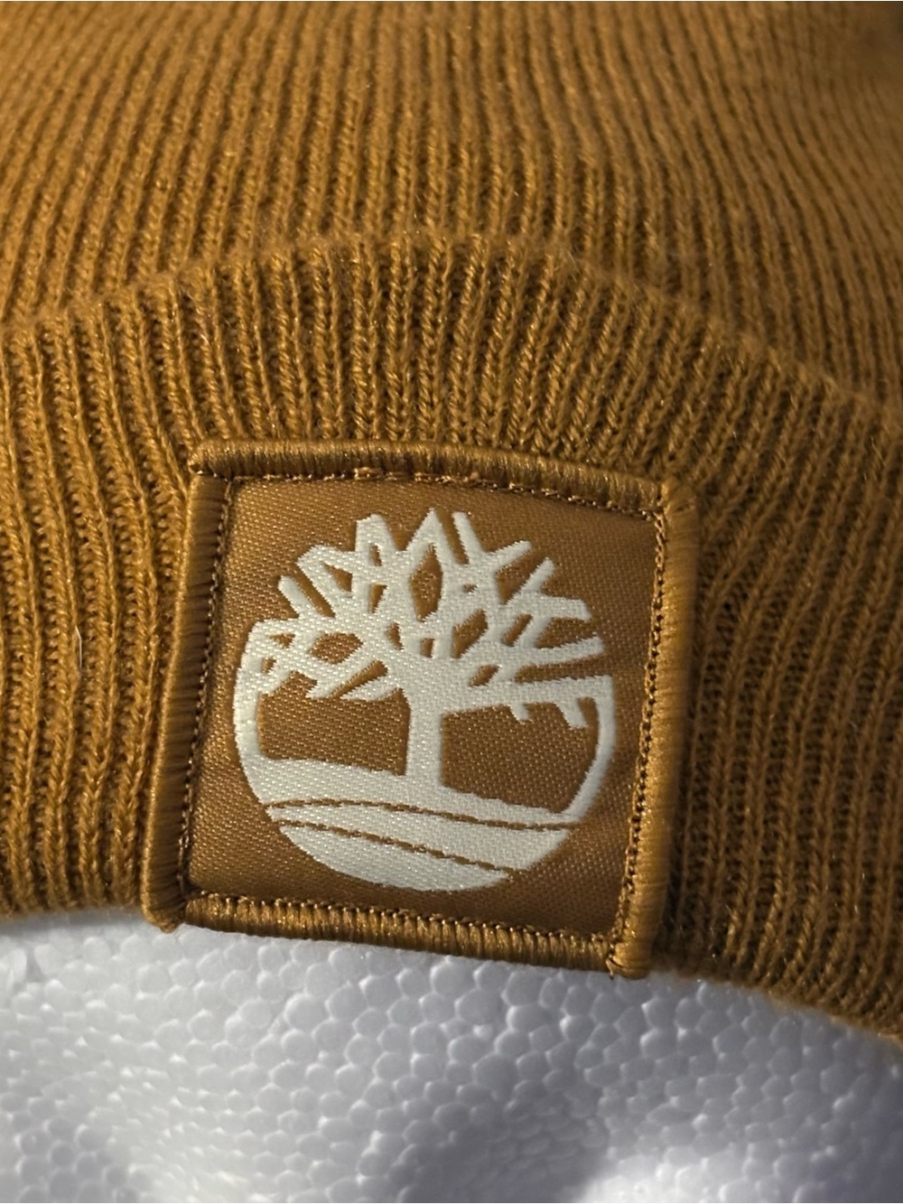 Timberland Tonal Patch Cuffed Beanie - Mustard Yellow - One Size